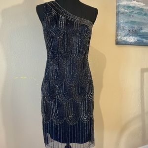 Beaded evening dress